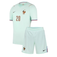 Dres Francúzsko Desire Doue #20 Preč pre deti MS 2026 Krátky Rukáv (+ trenírky)